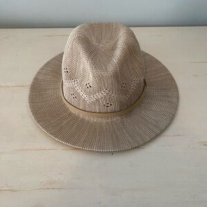 Milly Mook Tan Fedora Resortwear/Vacation Hat